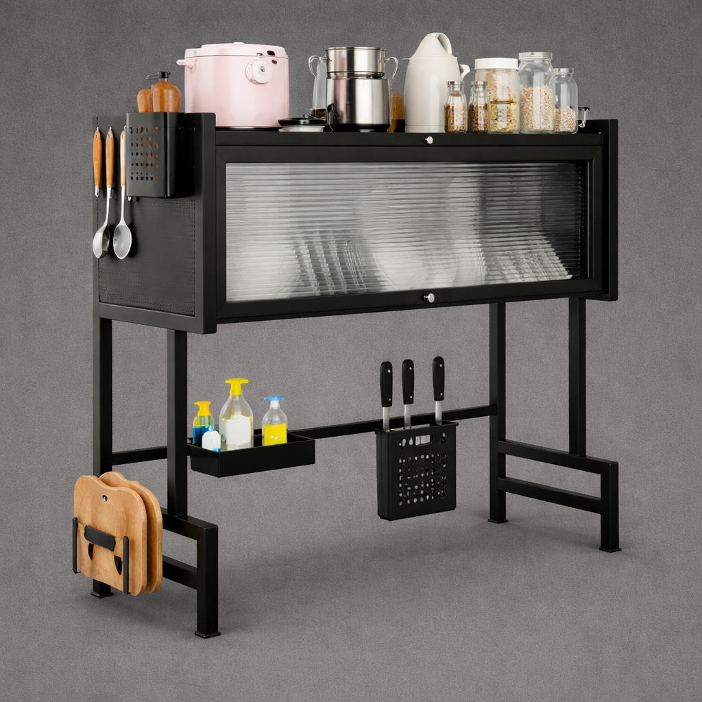 PLATERO CON TAPA 65CM ACERO INOXIDABLE