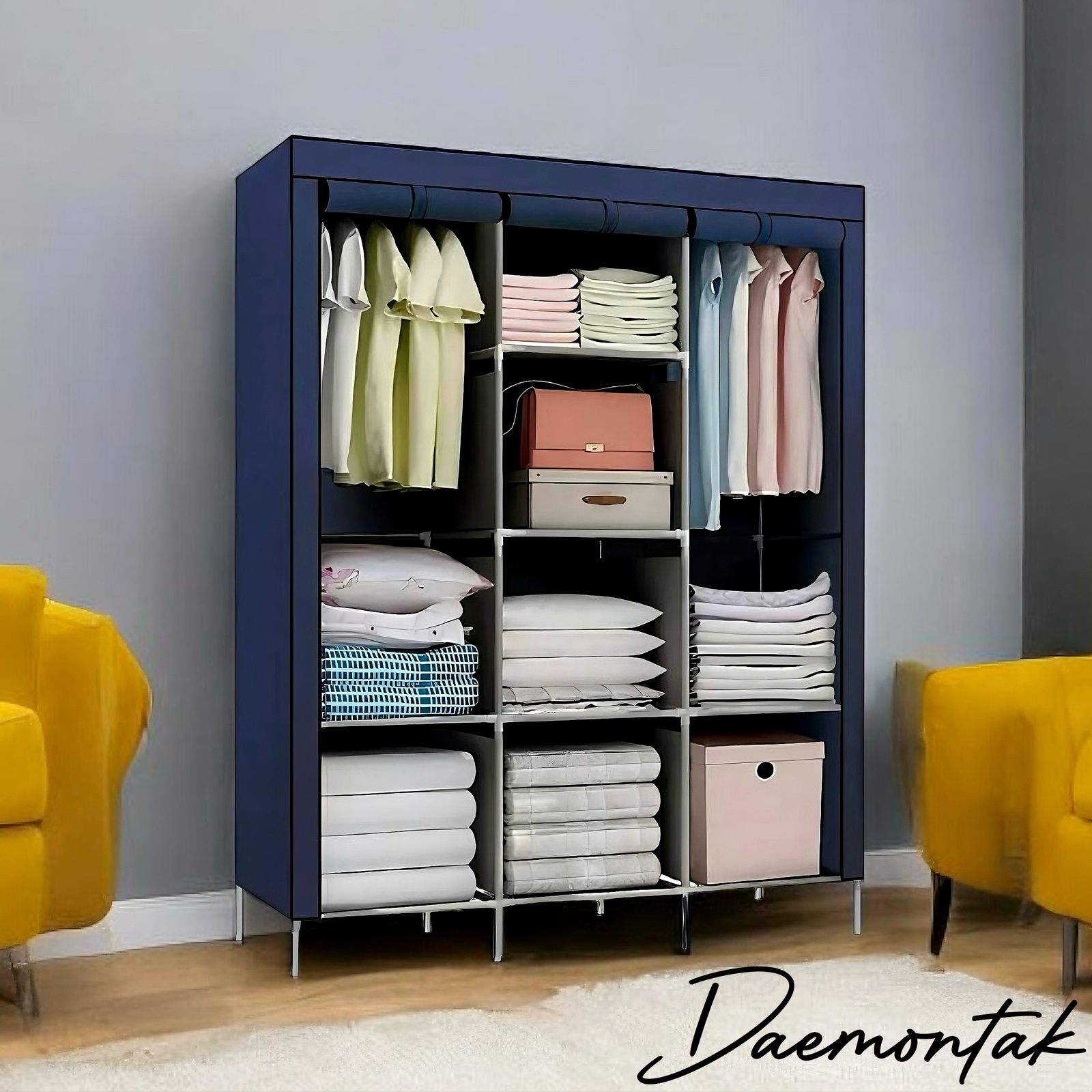PRACTICO ARMARIO ARMABLE + OBSEQUIO CESTA DE ROPA